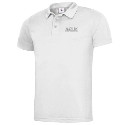 ILCA UK Mens 2025 Nationals Performance Polo White Thumbnail