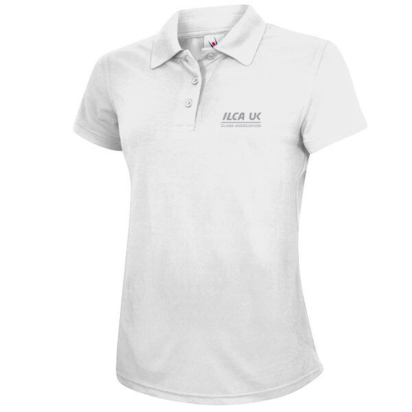 ILCA UK Nationals 2025 Ladies Performance Polo White Thumbnail